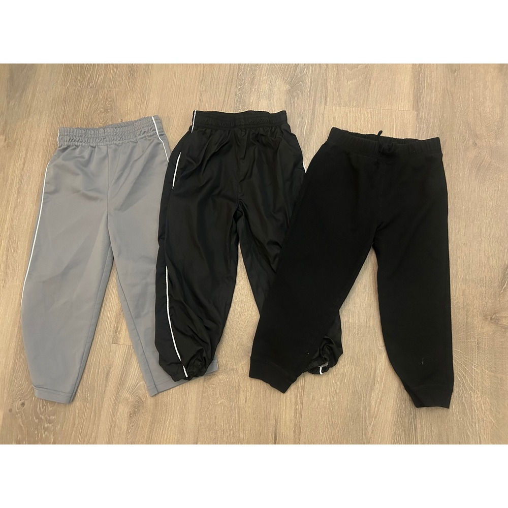 Boys Bundle of 3 Jogger Pants Size 3T Athletic Track Sweatpants Lot of